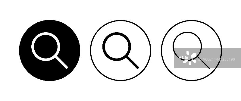 放大镜搜索图标合集图片素材
