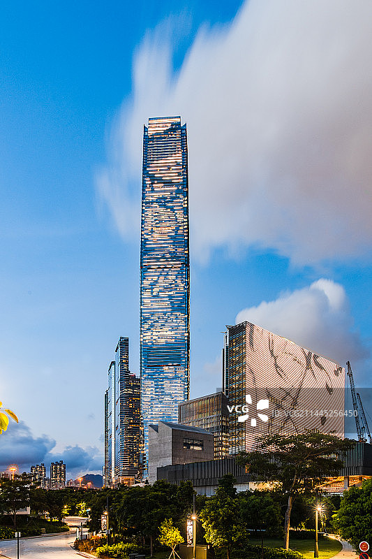 中国香港特区油尖旺区尖沙咀道环球贸易广场图片素材