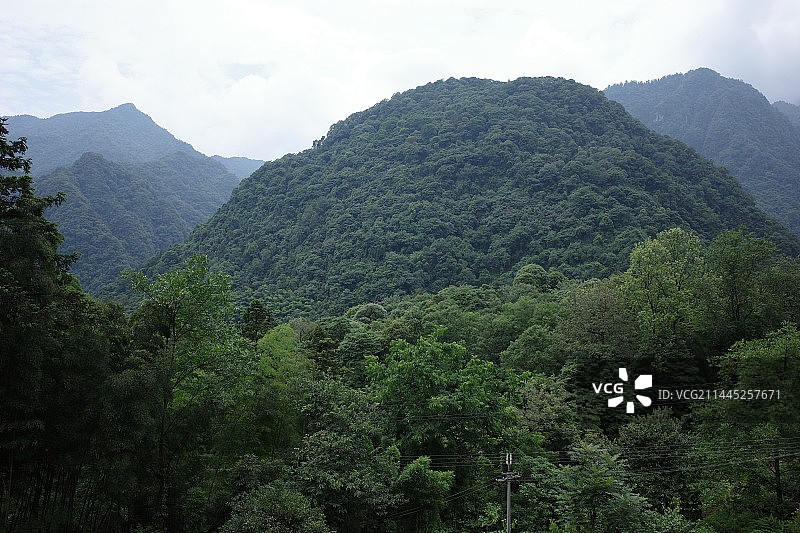 四川乐山峨眉山｜户外徒步｜报国寺到洗象池沿途景色图片素材