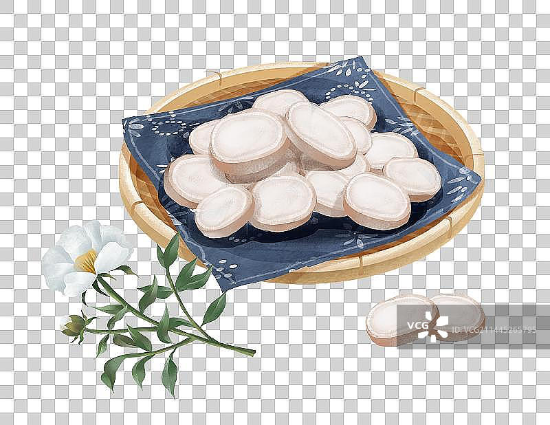 中国传统文化中草药药材之白芍图片素材