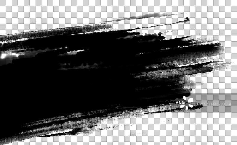 水墨墨韵毛笔笔触图片素材