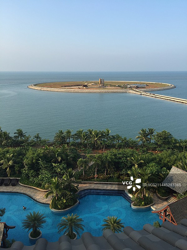 海口万豪酒店远眺图片素材