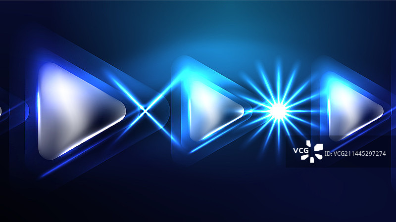 数字霓虹灯抽象背景三角形和图片素材