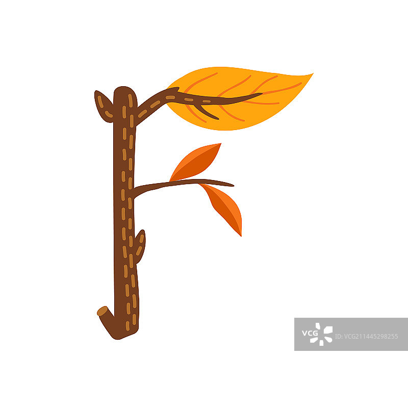 F字母排版秋季字体设计图片素材