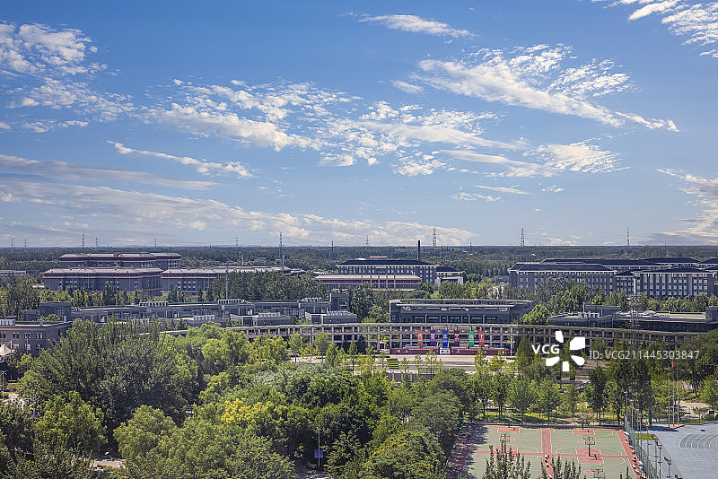 北京良乡大学城校园城市风光图片素材