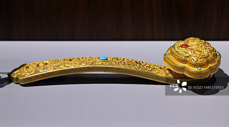 中国非物质文化遗产——《如意》花丝镶嵌制作技艺图片素材