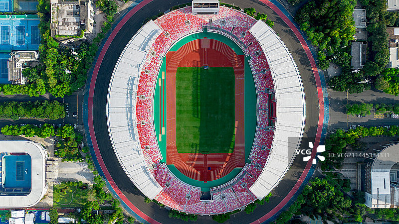 航拍广州天河体育场图片素材
