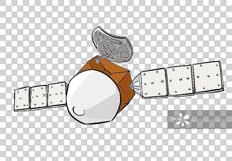 火星探测器飞行状态图片素材