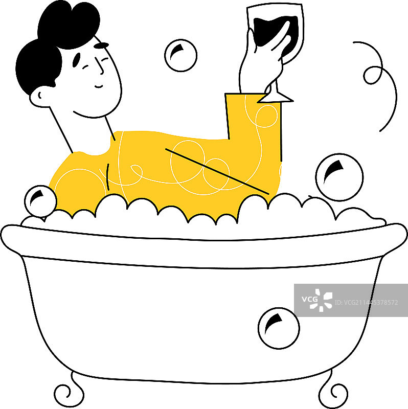 放松沐浴图片素材