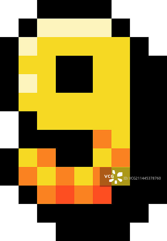 像素风格的数字9图片素材