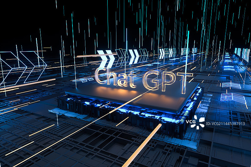 三维芯片线路板图片素材