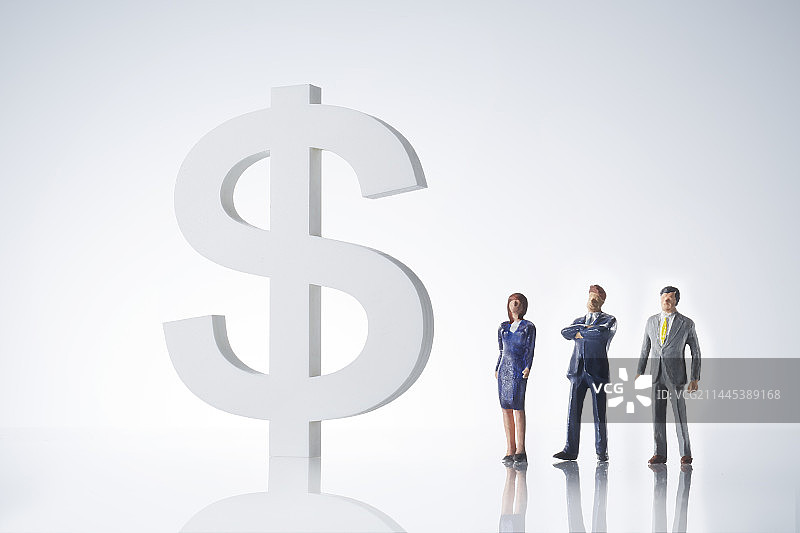 商人与美元图片素材