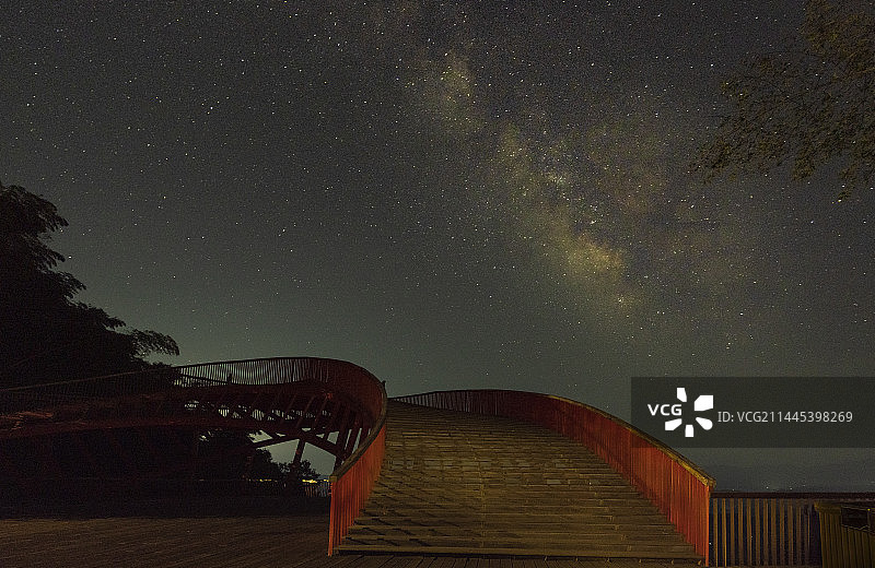 蜀南竹海观云台银河夜图片素材