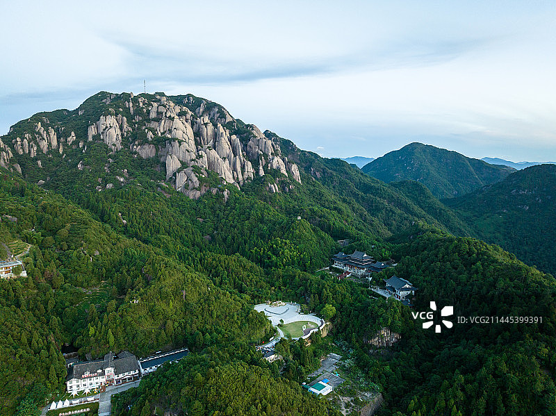 航拍福建省宁德市福鼎市太姥山景区风光图片素材