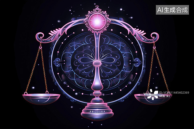 【AI数字艺术】星座天称座图片素材