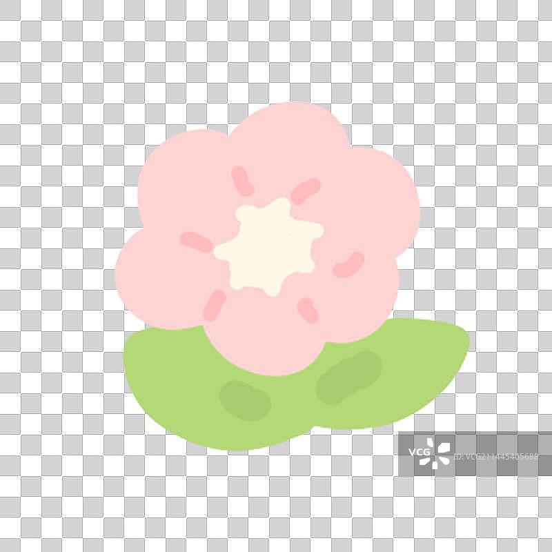 可爱咕卡春游女孩贴纸素材图片素材