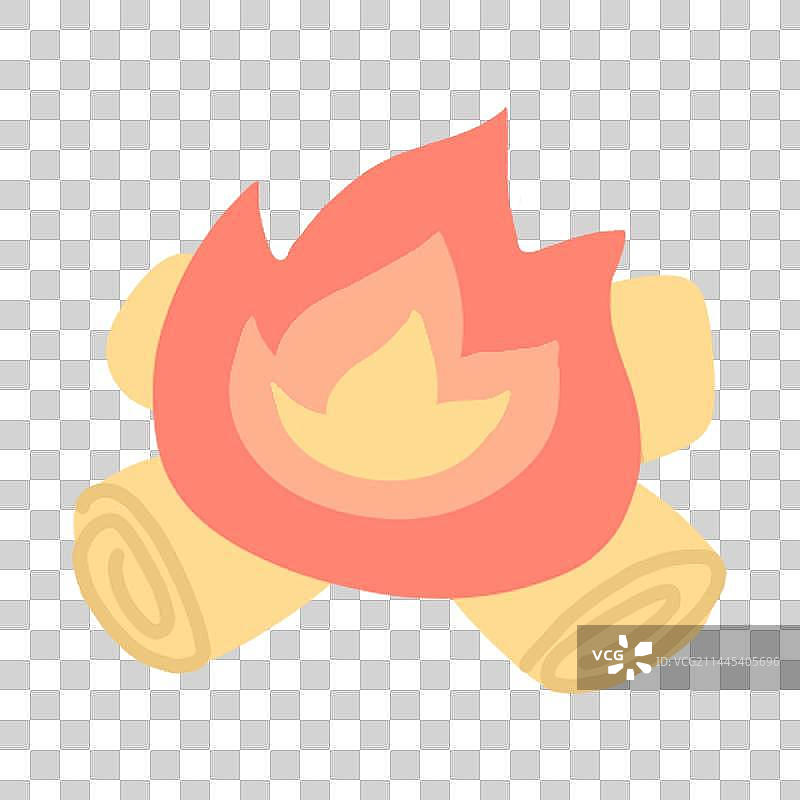 可爱咕卡春游女孩贴纸素材图片素材