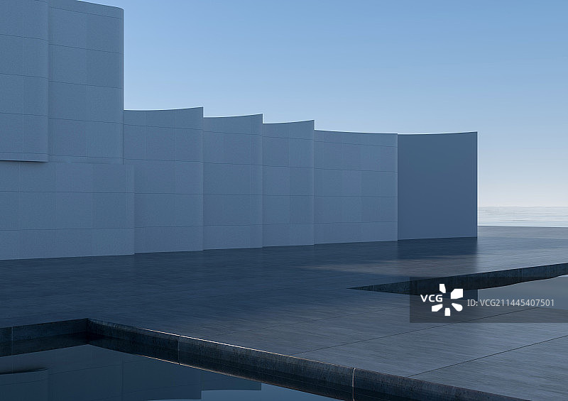 混凝土建筑体图片素材