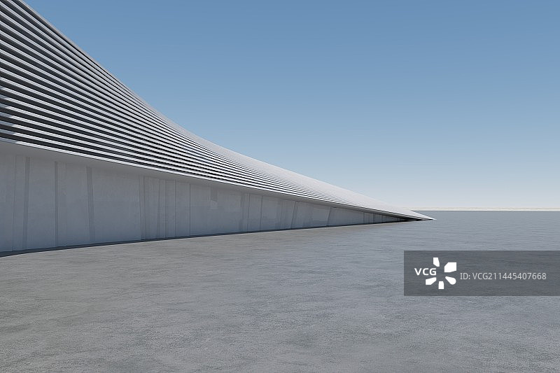 三维渲染抽象建筑空间图片素材