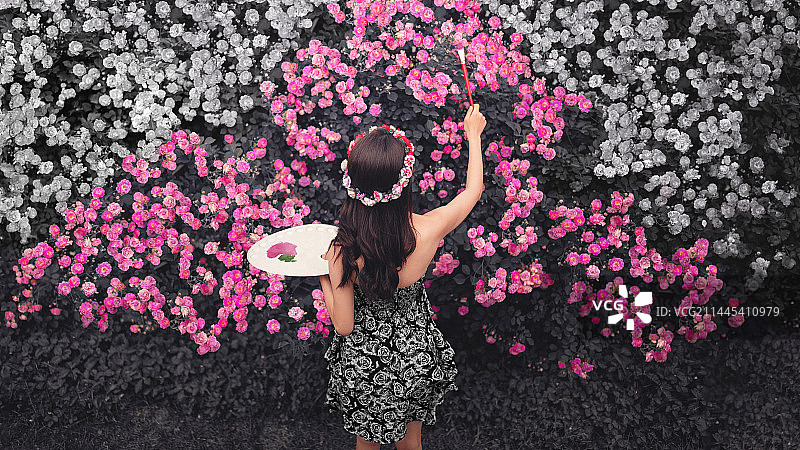 创意写真 描绘我心中的色彩 合作Model：小麦图片素材