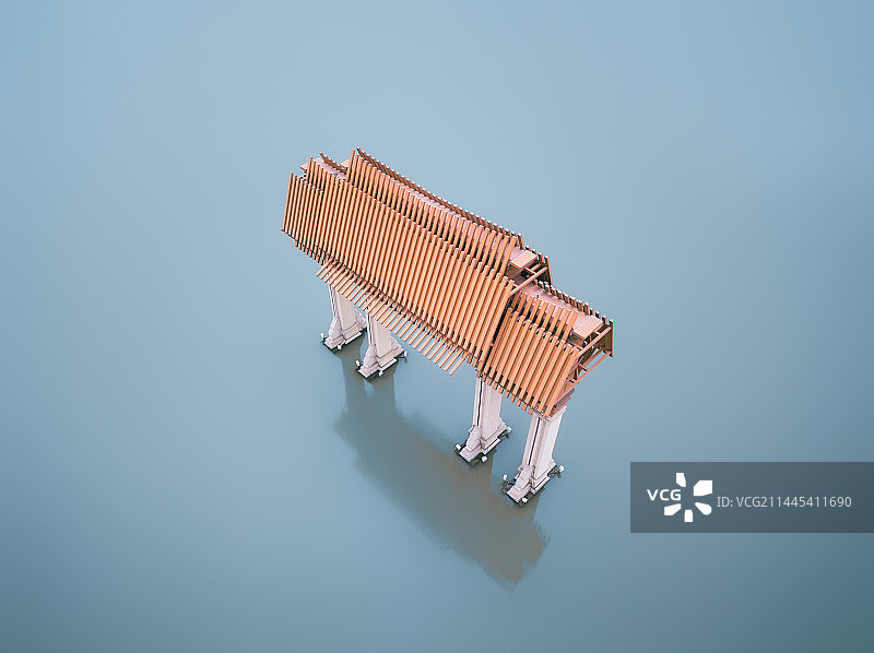 航拍上海松江广富林遗址自然建筑风光图片素材