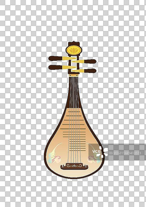 琵琶民乐乐器插画图片素材