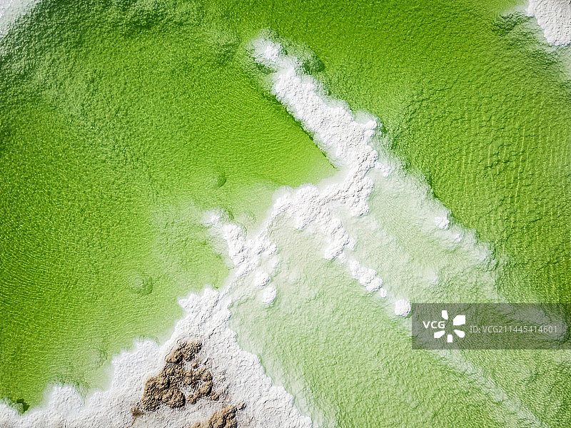 青甘大环线 青海察尔汗盐湖 航拍图片素材