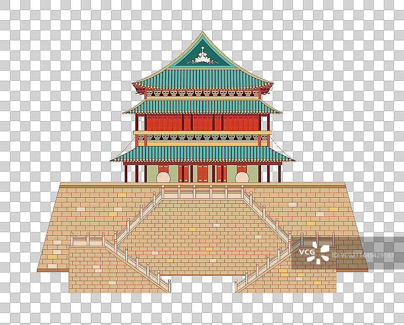 国风地标系列—西安鼓楼图片素材