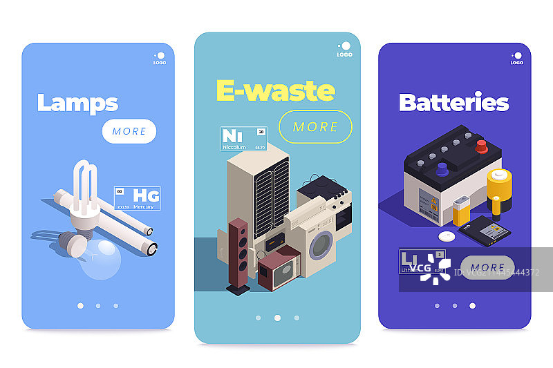 电子垃圾竖版banner合集图片素材