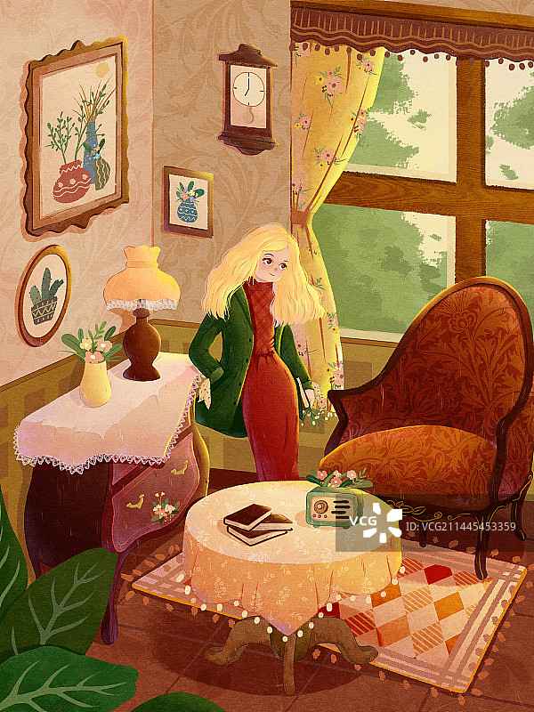 复古室内图片素材