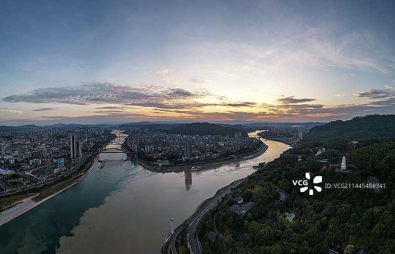 航拍宜宾图片素材