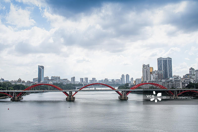 柳州市文惠桥，柳江水图片素材