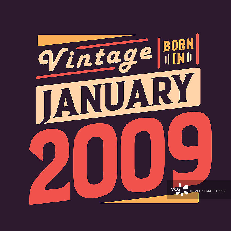 2009年1月复古风出生纪念图片素材