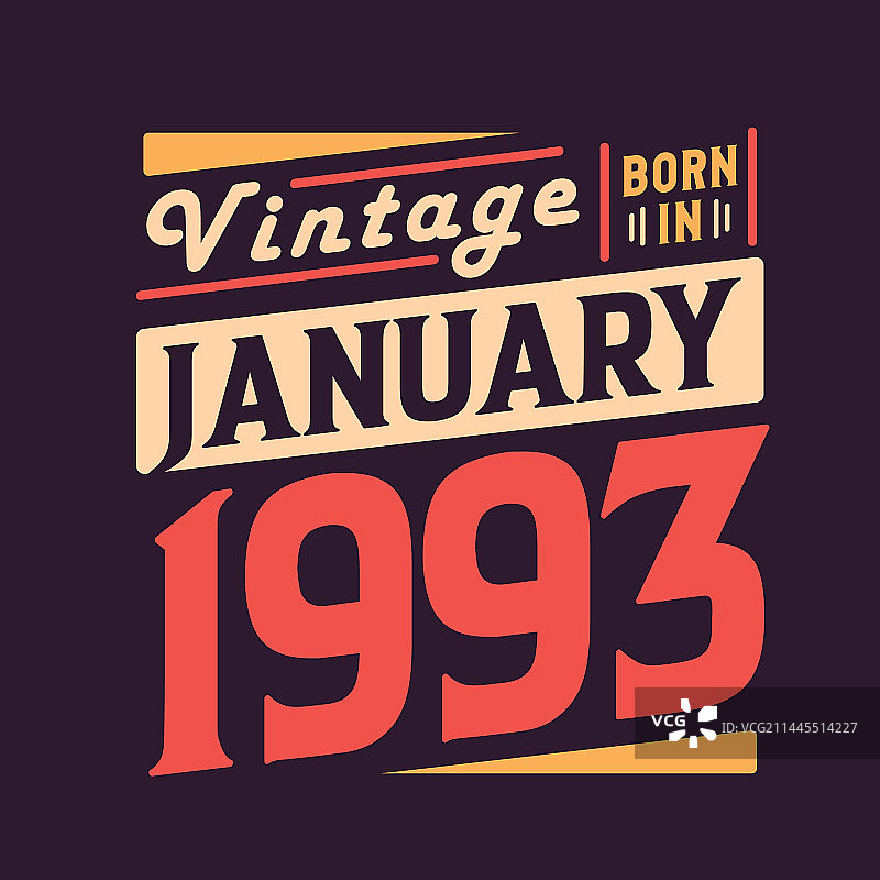 1993年1月复古设计图片素材