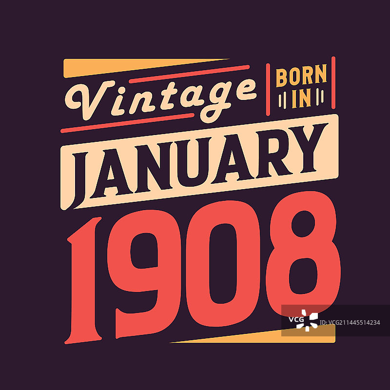 1908年1月复古风图片素材