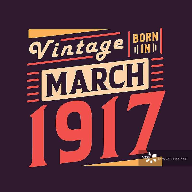 1917年3月出生的复古图片素材