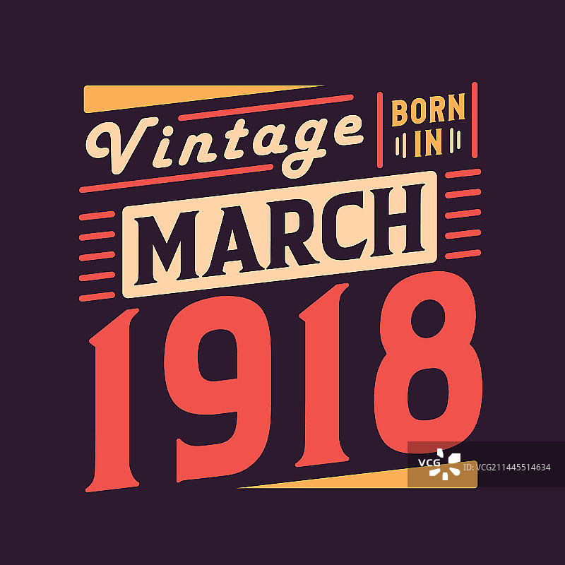 1918年3月出生的复古风图片素材