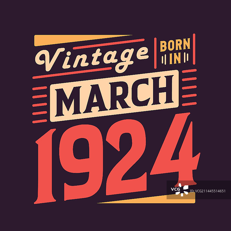 1924年3月出生纪念图片素材