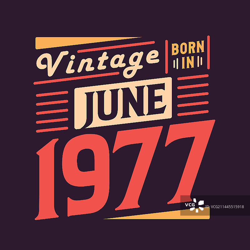 1977年6月复古风设计图片素材