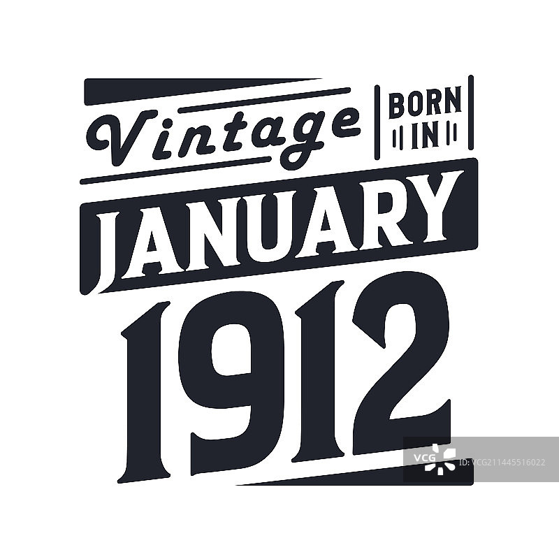 1912年1月复古纪念图片素材