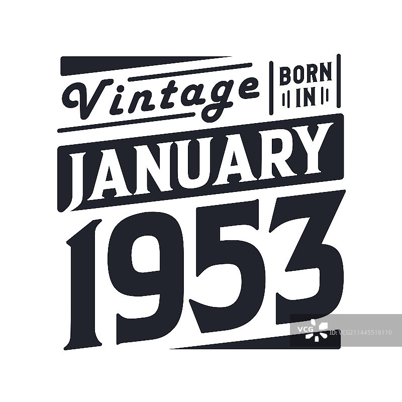 1953年1月复古纪念版图片素材