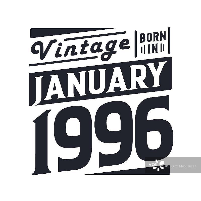 1996年1月复古风出生纪念图片素材