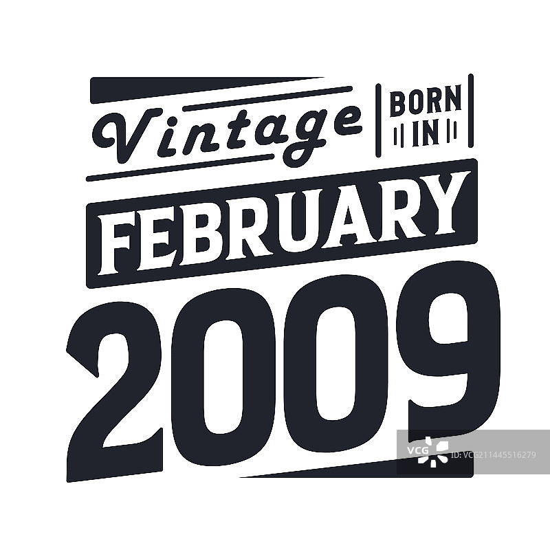 2009年2月出生的复古风格图片素材