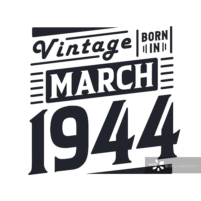 1944年3月复古生日纪念图片素材