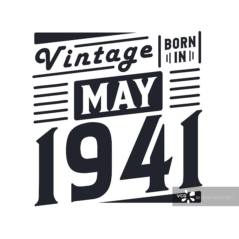 1941年5月复古风出生纪念图片素材