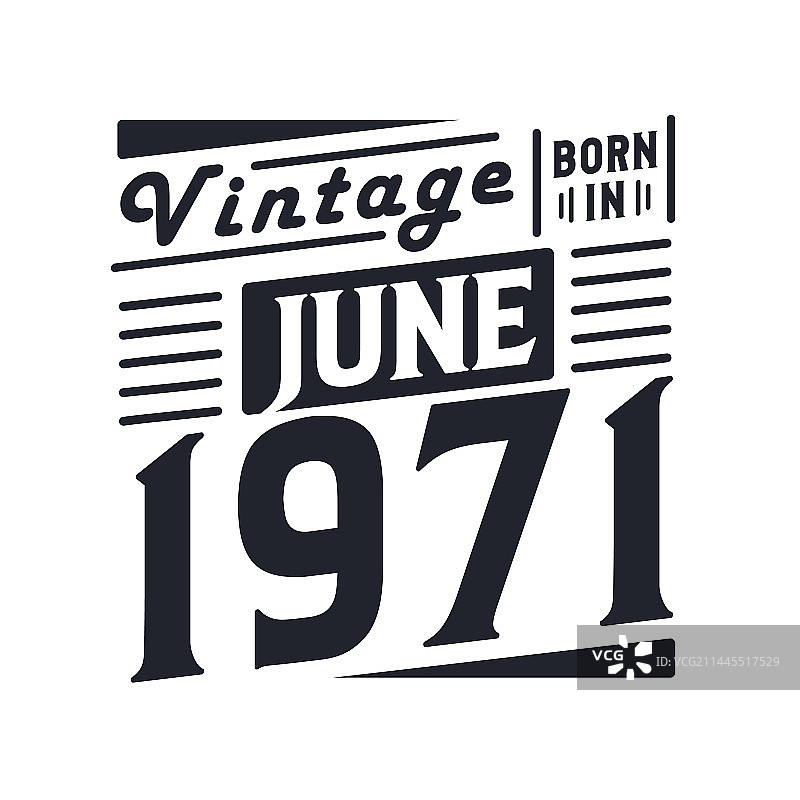 1971年6月复古生日纪念图片素材