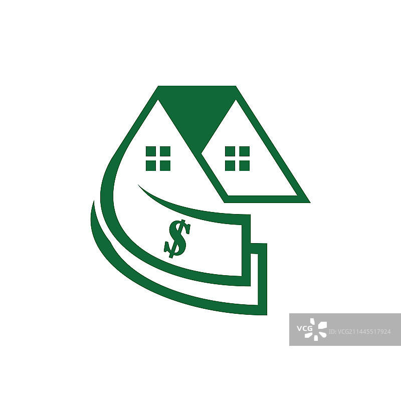 资金房屋Logo设计模板图片素材