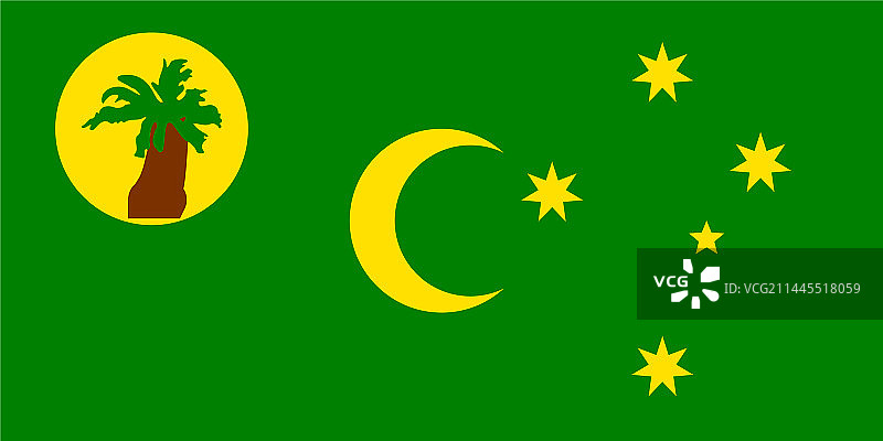 科科斯（基林）群岛旗帜图片素材