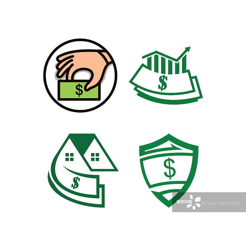 货币Logo设计图标合集图片素材