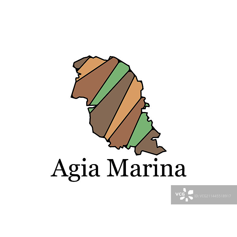 土耳其阿加玛丽娜城市地图设计模板图片素材